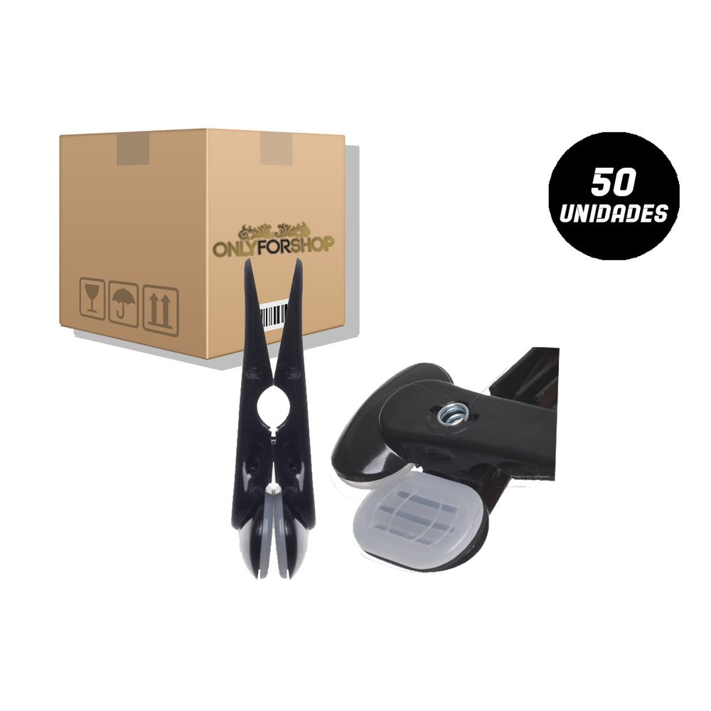 OnlyforShop Kit 50 cabides veludo adulto - preto color percha para ropa